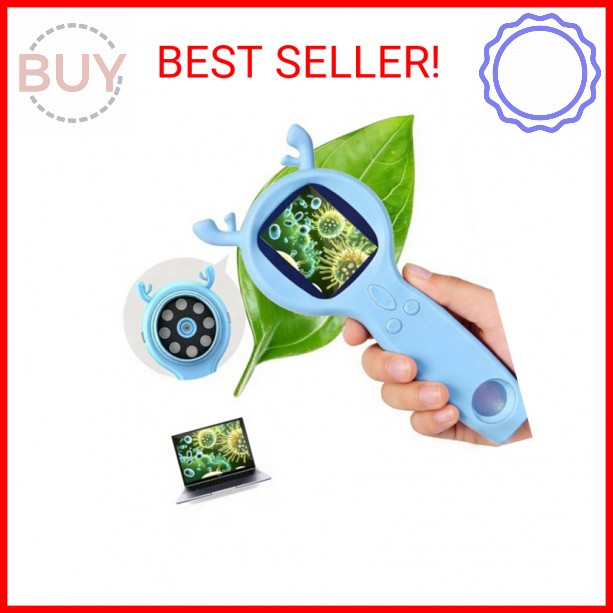 Handheld Digital Microscope, STEM Educational Science Learning Activity Kit, 500