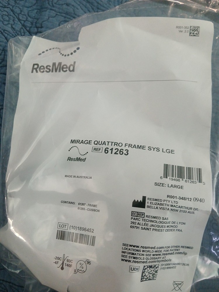 ResMed Quattro Frame Sys Lge Ref 61263