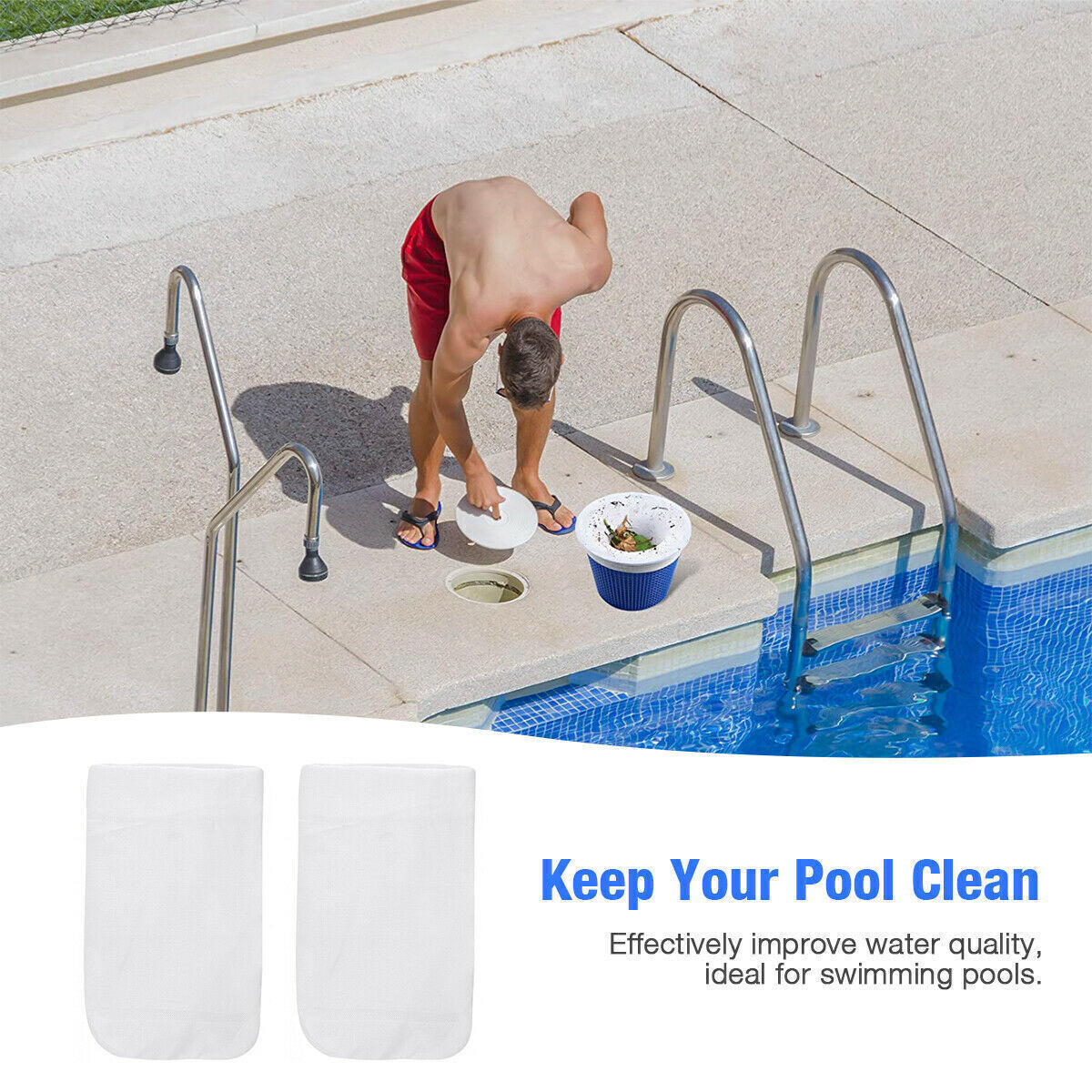 1-30 Packs Pool Skimmer Socks Filter Replacement Savers for Basket Swimming Pool