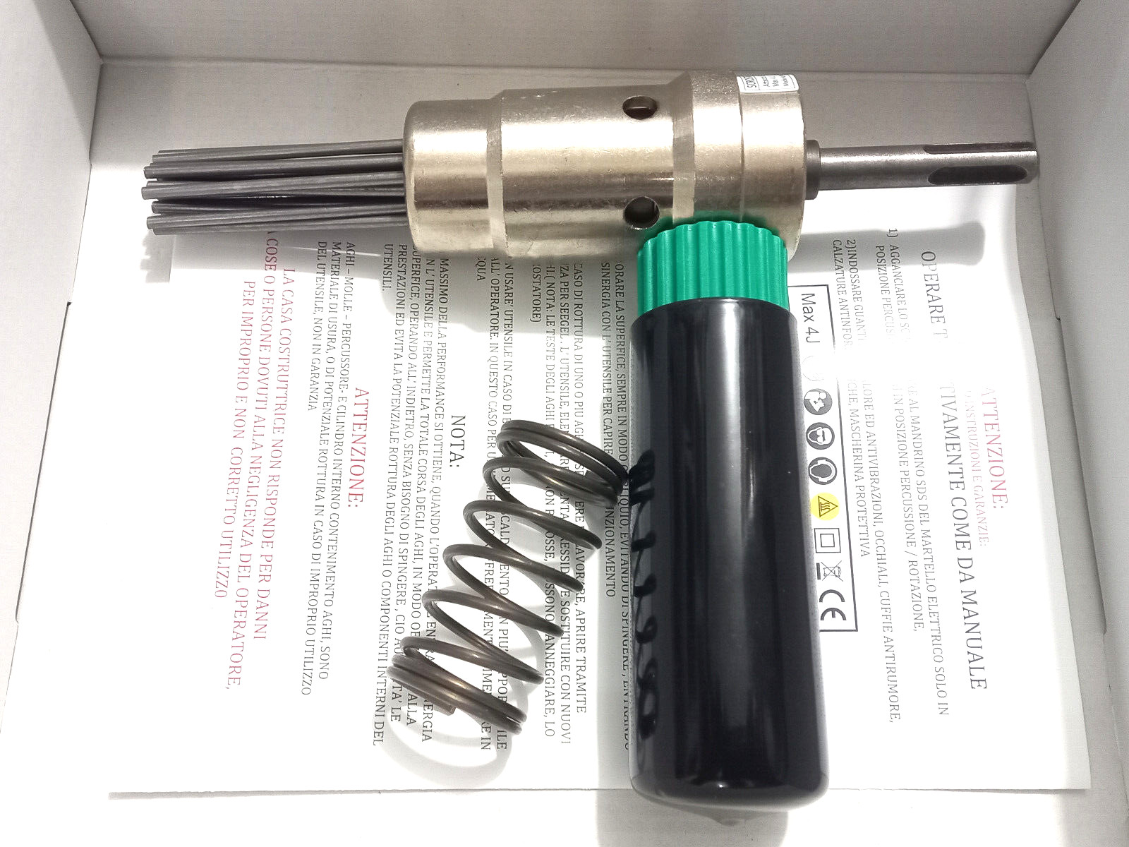 TUMAX Scaler Sveniciatore For Drill Mount Sds Version 19 Needles Short