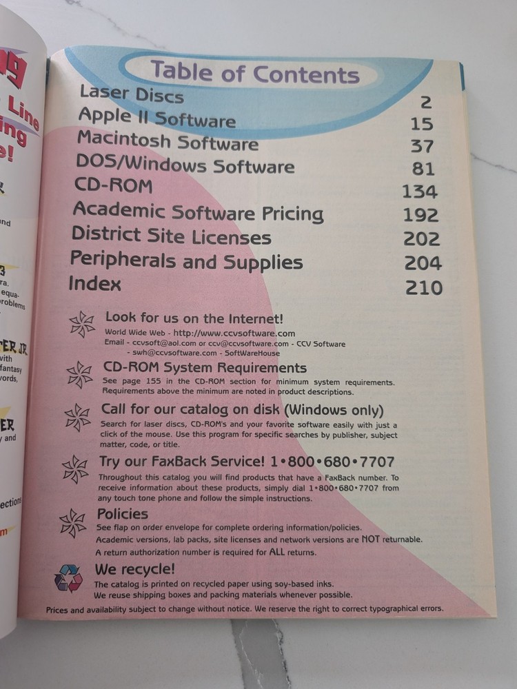 Software House Educational Software & Multimedia Catalog 1996-97 Apple II Macint