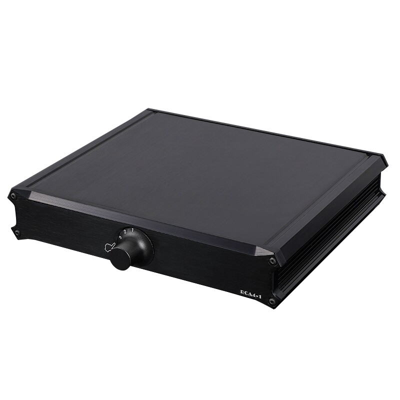 4 Way Passive Preamp Stereo Audio Switcher Selector Box for Speaker/Ampilifier