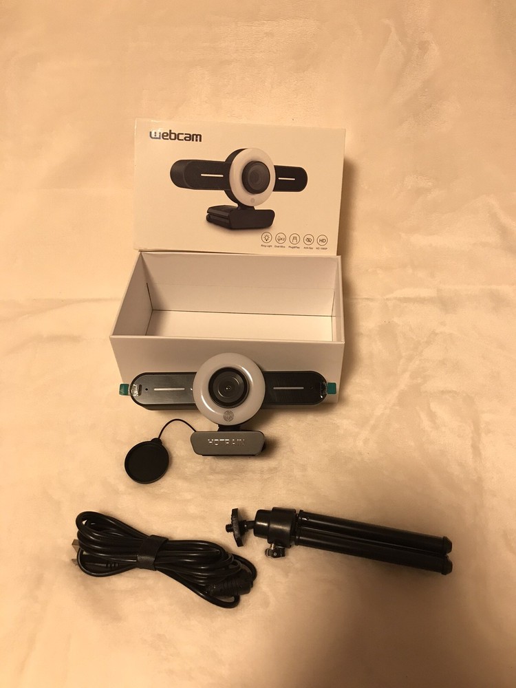 Hotrain 1080P Webcam With Ring Light