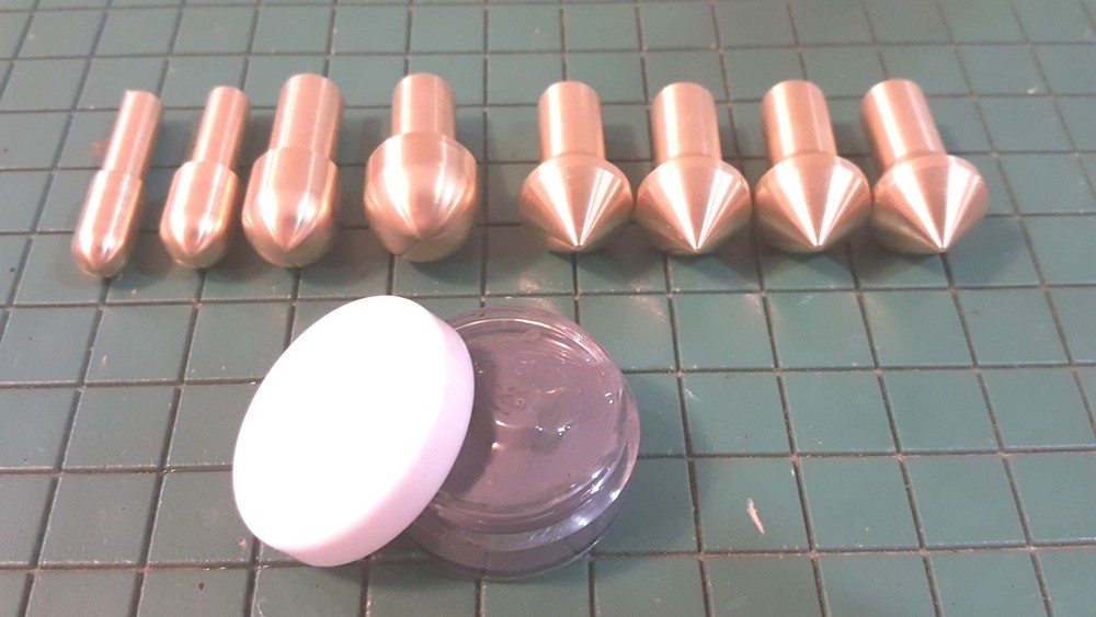 Gunsmith Tools 8 Brass Muzzle Laps-Rifle Or Pistol Crowning Kit - Lapping Crown