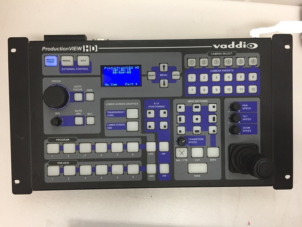 Vaddio ProductionView HD Camera Switch Control Console W / PREVIEW QUAD 4
