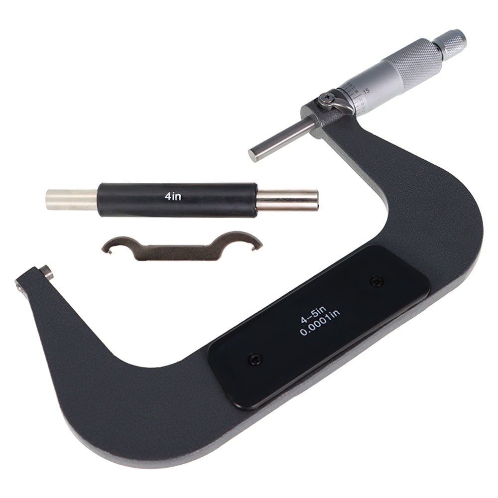 4-5" 0.0001" Outside Micrometer Carbide Tipped Precision Micrometer