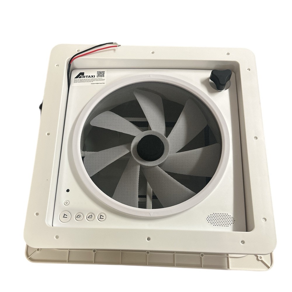 12V RV Vent Fan with Remote Control - Intelligent Rain Sensor, Reversible