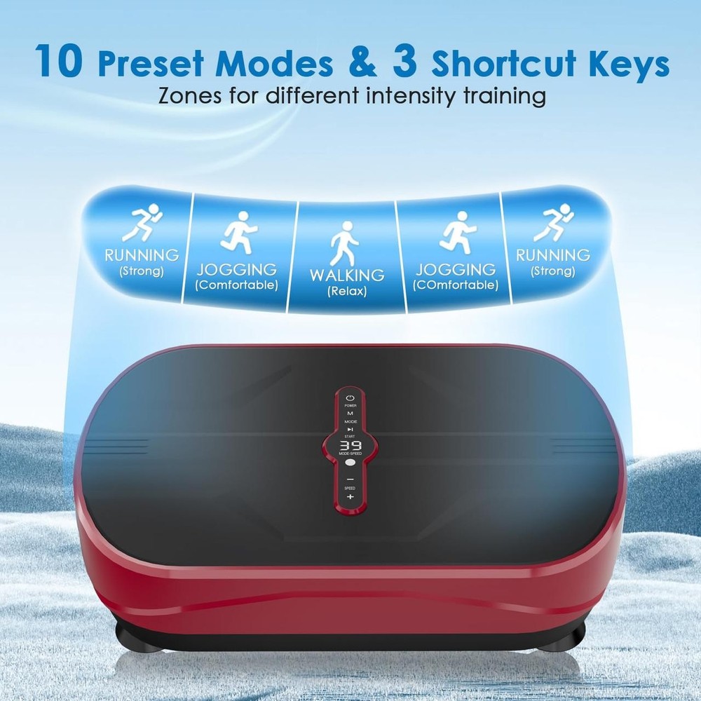 Natini Vibration Plate Exercise Machine, Vibration Plate for Lymphatic Drainage,