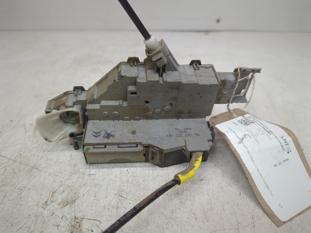 CITROEN DISPATCH FRONT RIGHT DOOR LOCK 2013 MK2/G9 PANEL VAN 9681335780