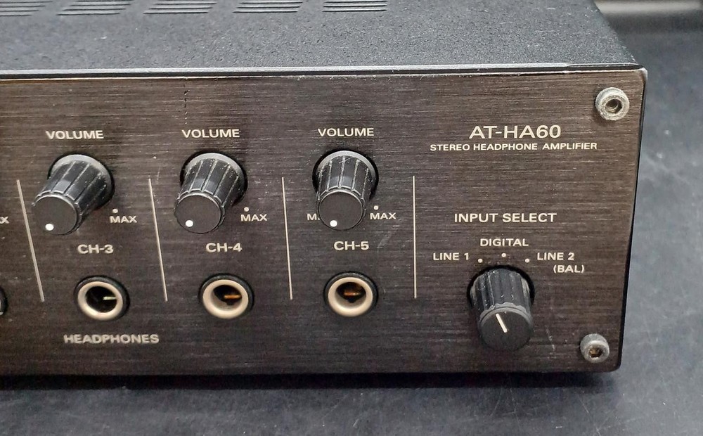 Audio-Technica AT-HA60 Headphone Amplifier XLR Balanced RCA Optical Input