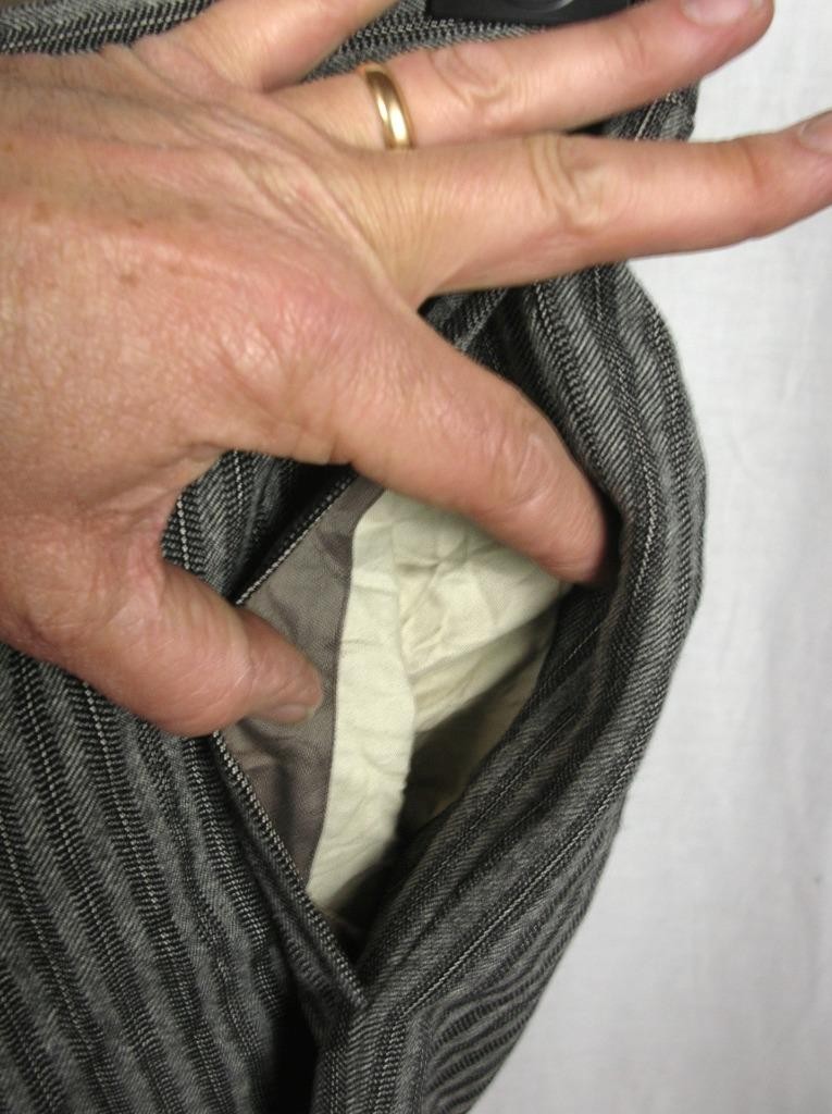 VINTAGE 1930 ITALY PRANDONI DI G.B. ROSTI PINSTRIPE BESPOKE TROUSERS PANTS