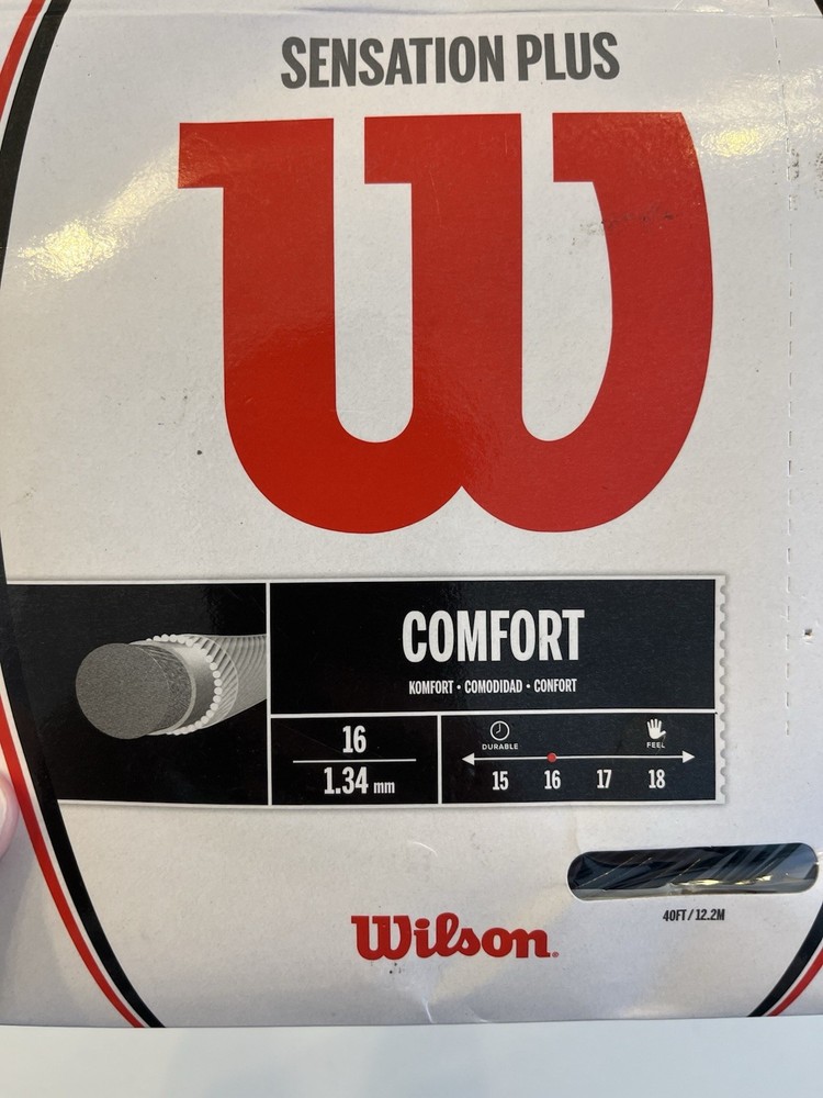 Wilson Size 16 Black Tennis String