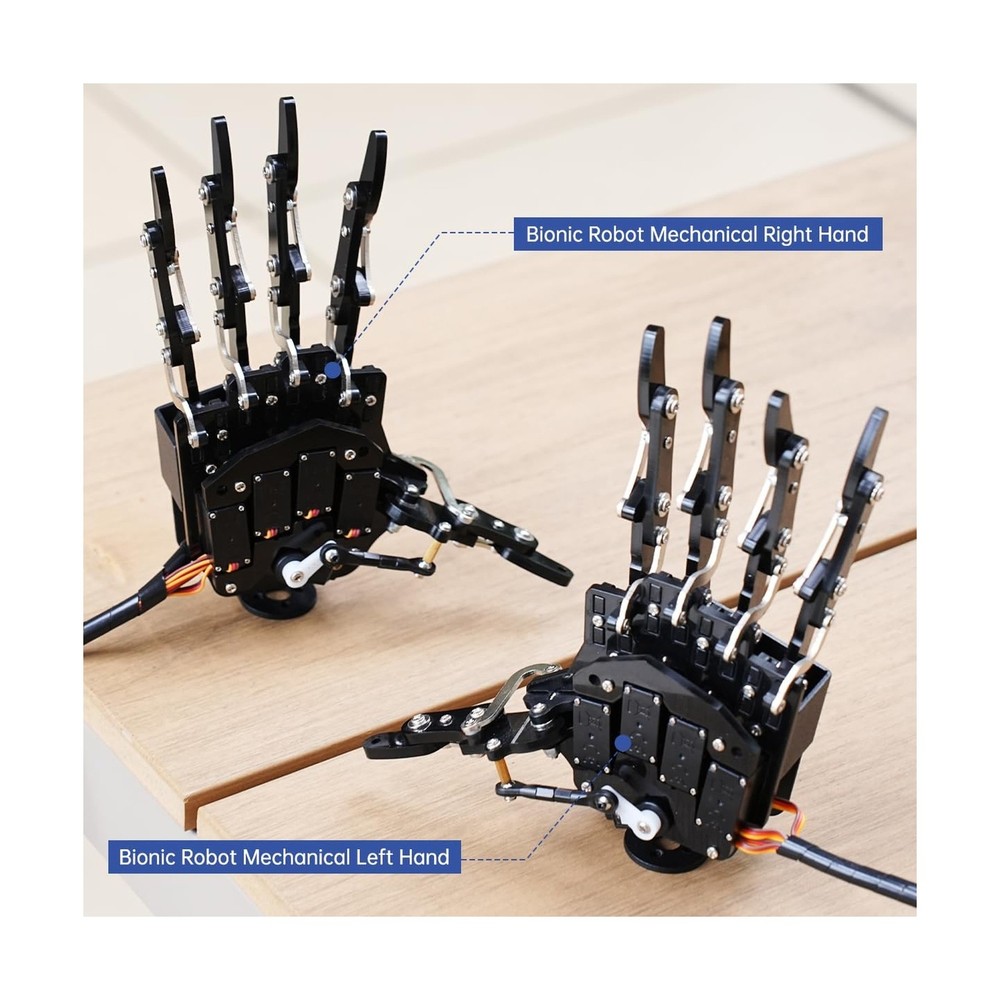 Robot Hand Five Fingers Solely Movement Bionic Robot Mechanical Arm Hand DIY ...