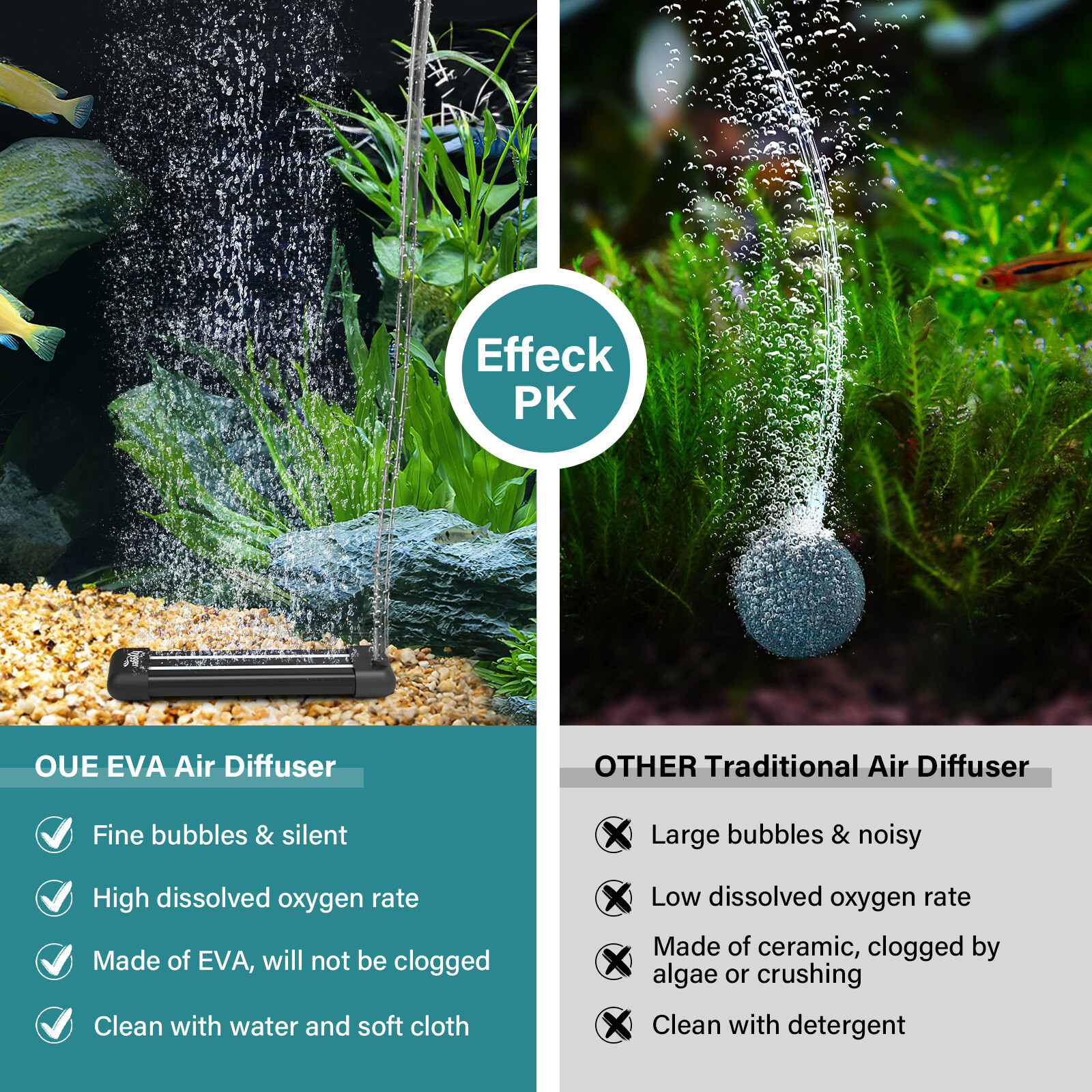 hygger Fish Tank Air Stone Bubbler Aquarium Air Bubbler Aquarium Bubble Maker