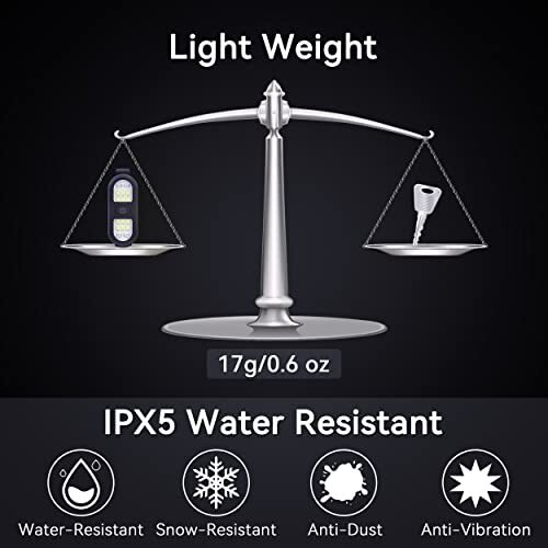 Clip On Flashlight for Running Walking at Night Handsfree Work Light
