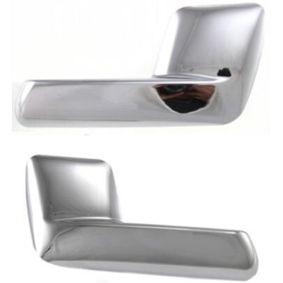 Interior Door Handle For 2003-2006 Ford Expedition Set of 2 Chrome Plastic