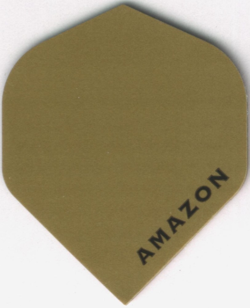 Gold AMAZON Dart Flights: 3 per set