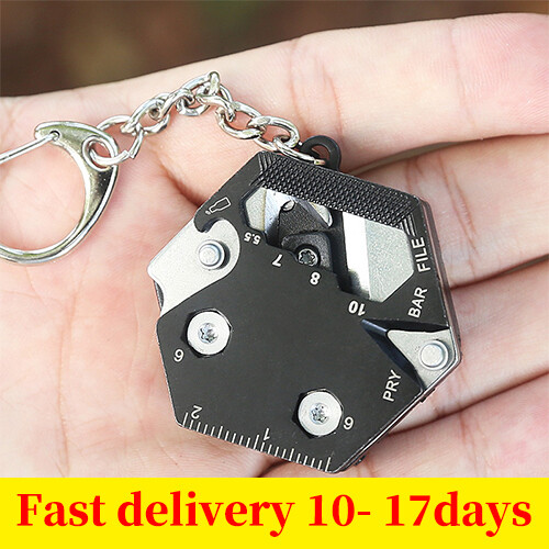 Pocket Keychain Screwdriver Set Multifunctional Hexagon Coin Outdoor EDC Tool