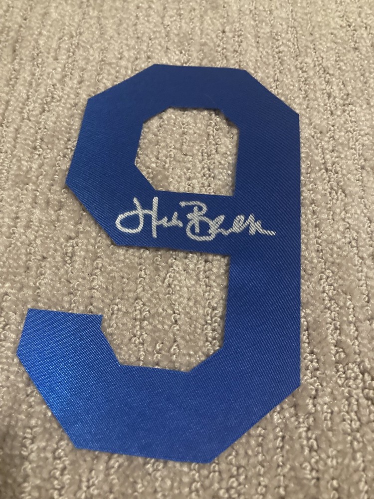 Hank Blalock Autographed Number 9 - Not Certified***