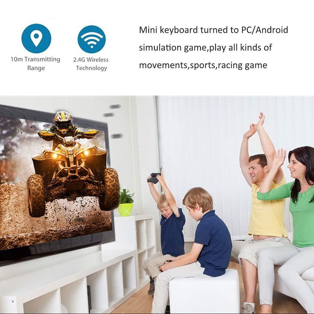 Backlit Mini Wireless Keyboard Touchpad Mouse Combo Handheld Keyboard