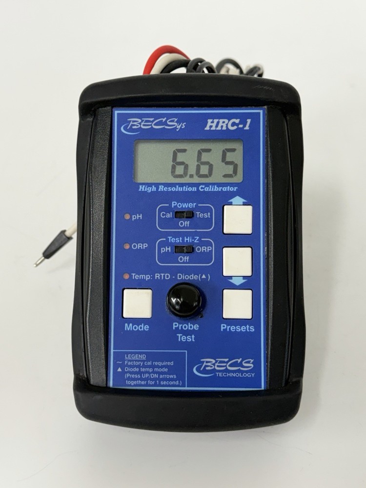 BECS Technology BECSys HRC-1 High-Performance Compact PH / ORP Tester with Probs