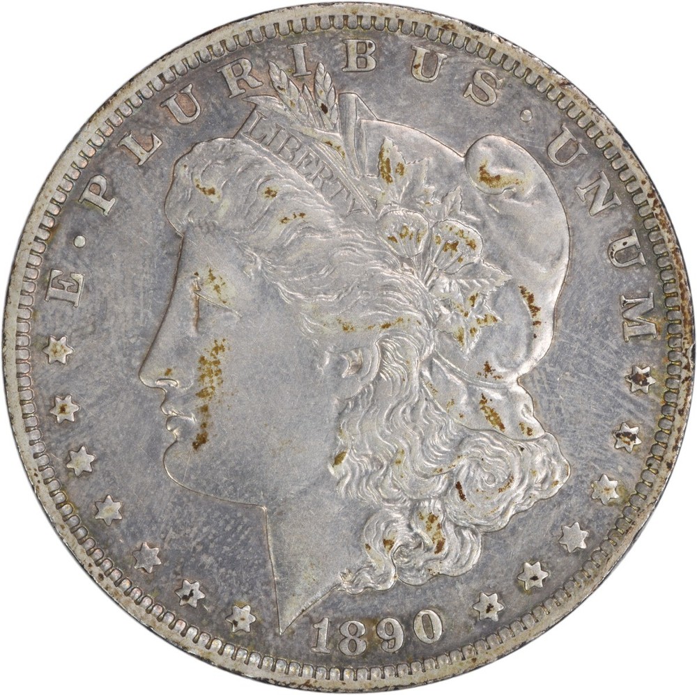 1890-O Morgan Silver Dollar EF Uncertified #1031