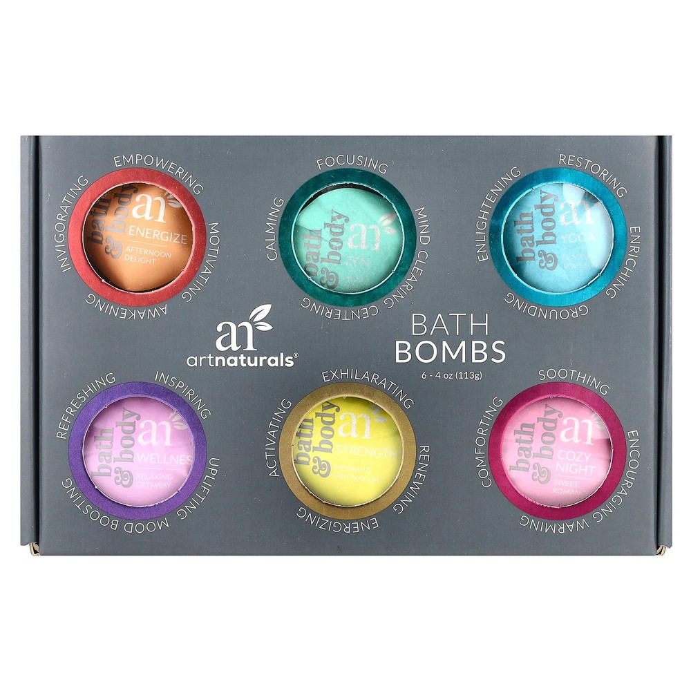 Bath Bombs, 6 Bombs, 4 oz (113 g) Each