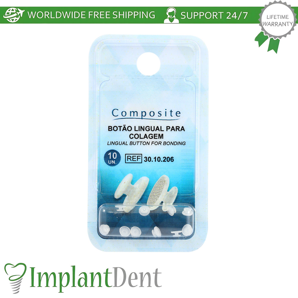 Dental Composite Lingual Buttons Ø2.9mm 10pcs 0rthodontic Force Application