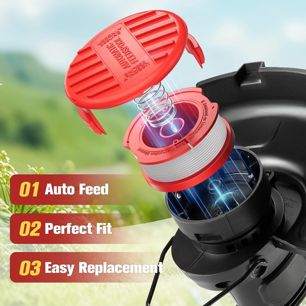 8 Pack CMZST0653 Weed Eater String Compatible With Craftsman Weed Wacker, 0.065"