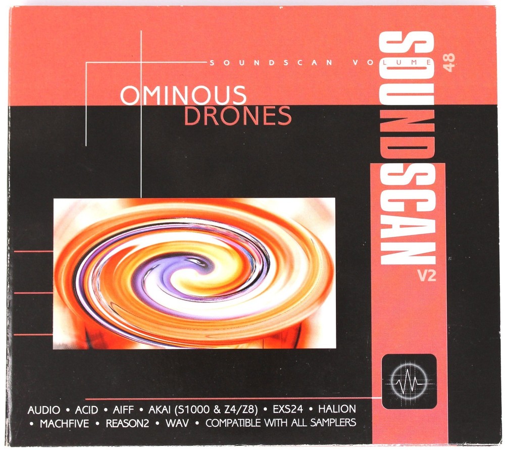 USB Soundscan V2 48 Ominous Drones Akai Sample/Sound Library/Sampling 2 CD