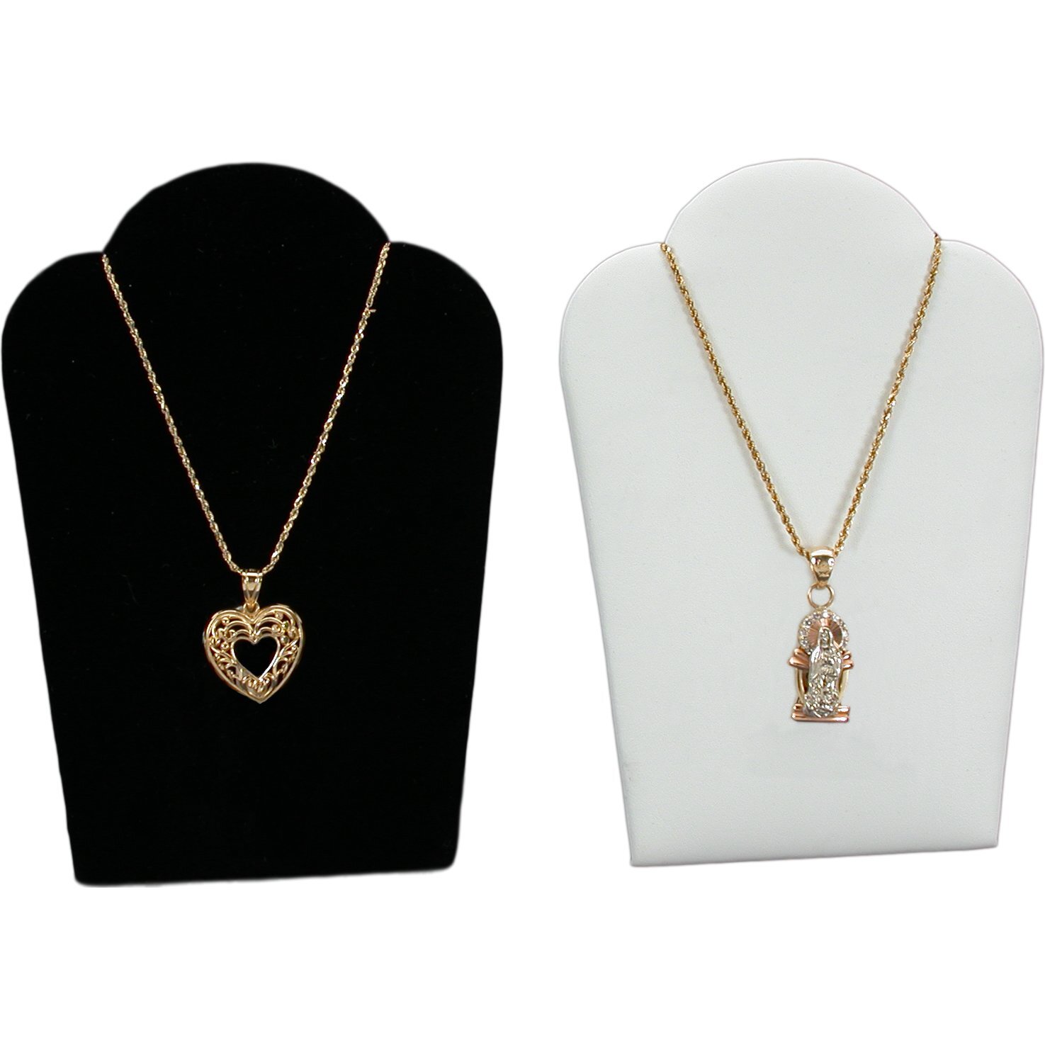 Black Velvet & White Jewelry Display 11 Pc Set Bonus