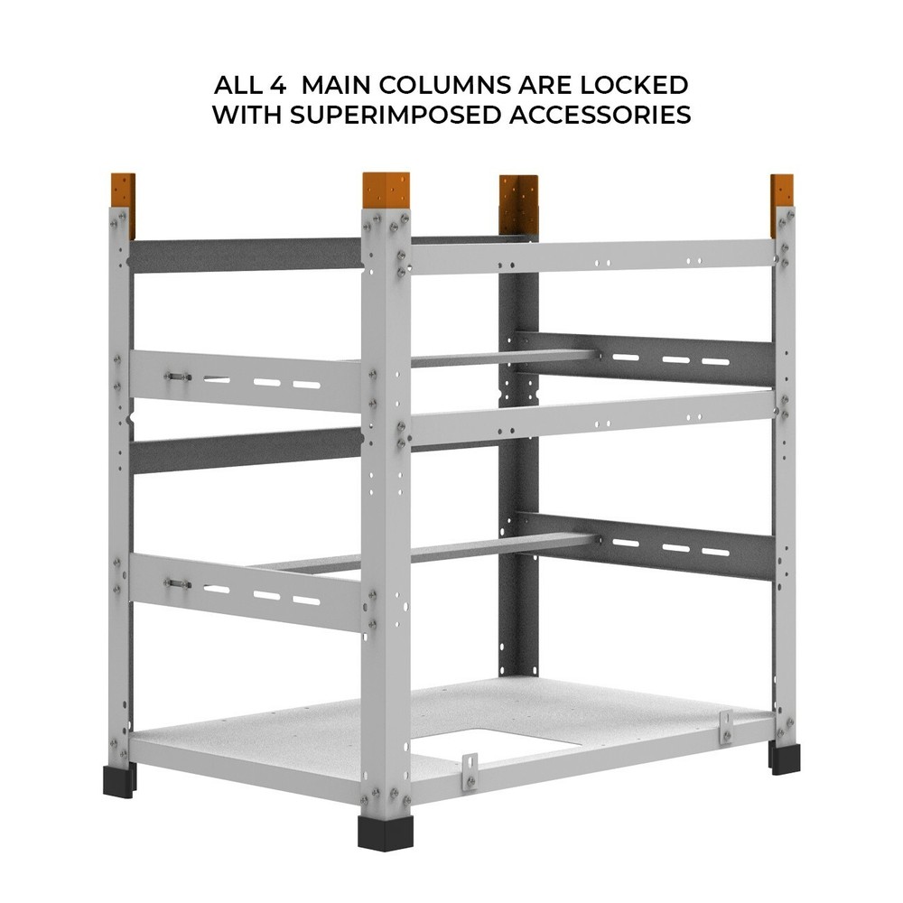 AAAwave Sluice V2 Mining Frame Stacking Brackets