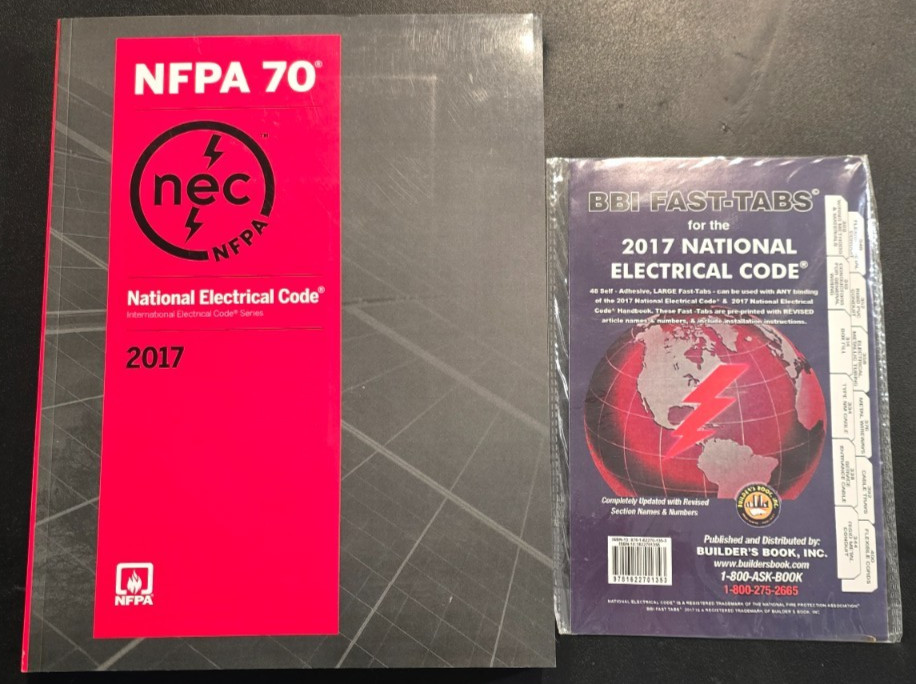 NFPA 70 NEC 2017 Paperback w/ BBI Fast Tabs | National Electrical Code Book
