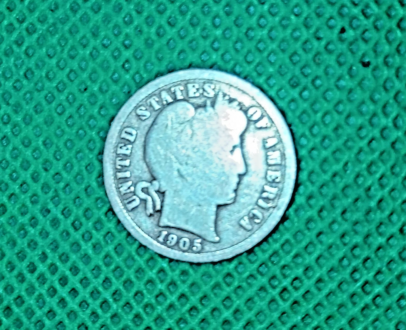 SILVER 1936 WALKING LIBERTY 1/2 DOLLAR & 1905-S BARBER DIME - SHIPS FREE