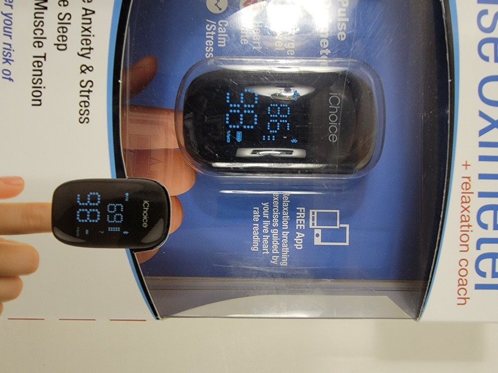 iChoice Smart Pulse Oximeter+relaxation coach