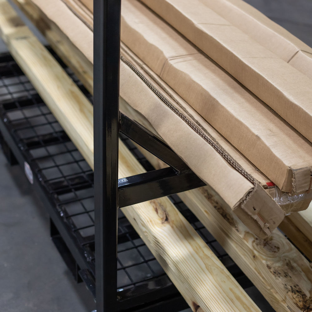 Titan Attachments Mobile Industrial Bar Cradle Cart, Heavy-Duty Rolling Platform