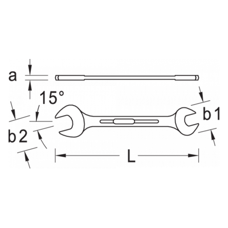 Gedore 6063750 Double Open Ended Spanner