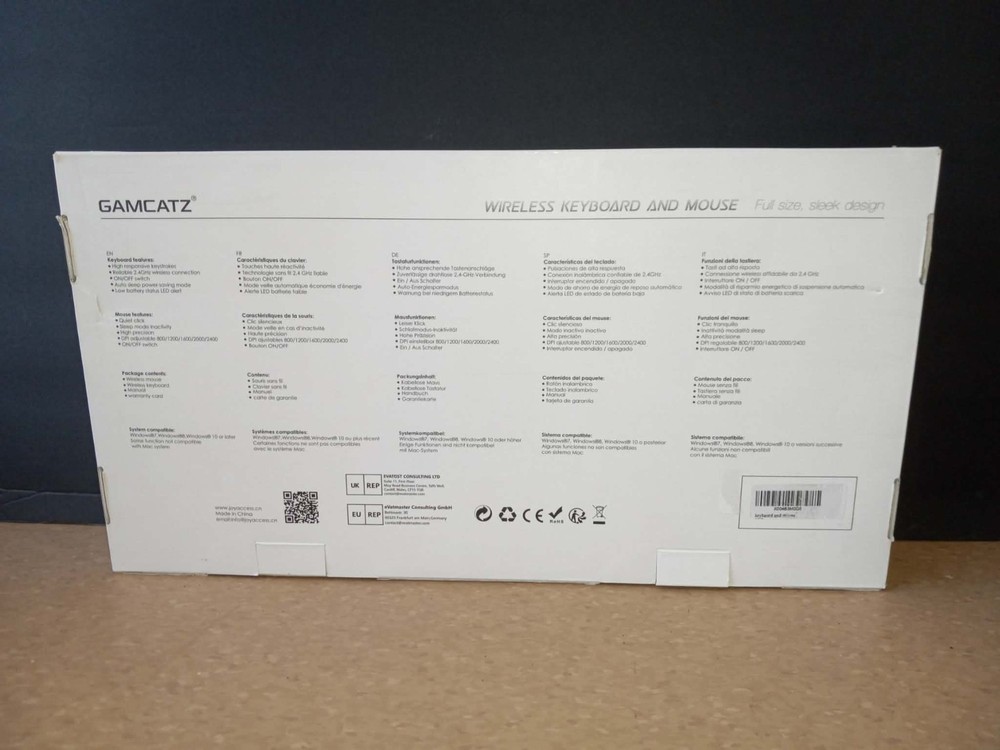 Backlit Rechargeable Wireless Ergonomic Keyboard and Mouse Combo