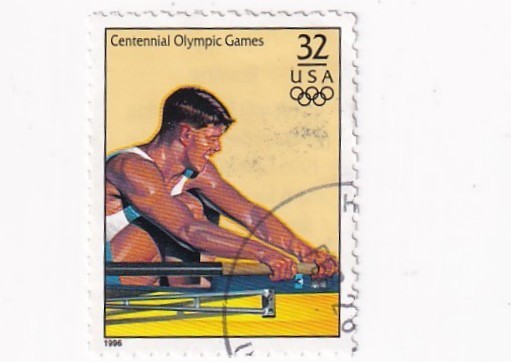 STAMP US SCOTT 3068L "Men's Rowing" 32 CENT 1996 USED