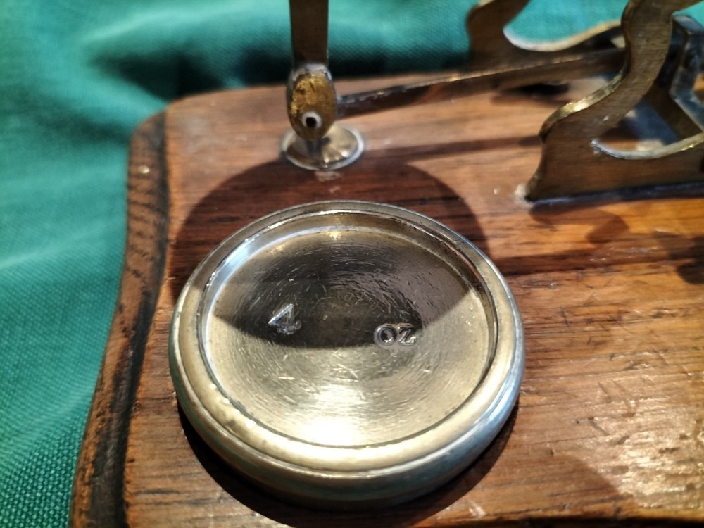 Antique Brass Postal Scales 1920s