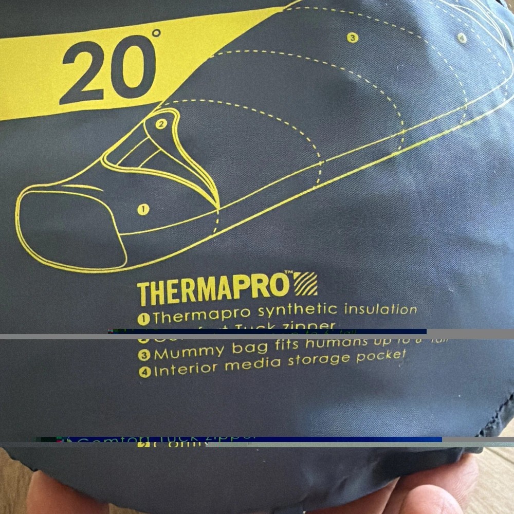 KELTY TUCK 20 SLEEPING BAG WITH THERMAPRO INSULATION SIZE REGULAR