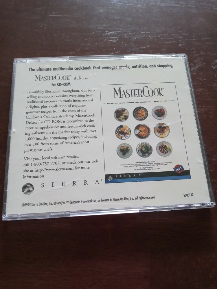 Mastercook Cooking Light [PC CD-Rom] Sierra