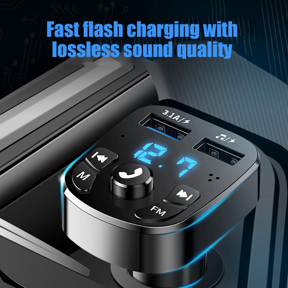In-Car Bluetooth Hands Free MP3 Player/Phone to Radio FM Transmitter Modulator⇖