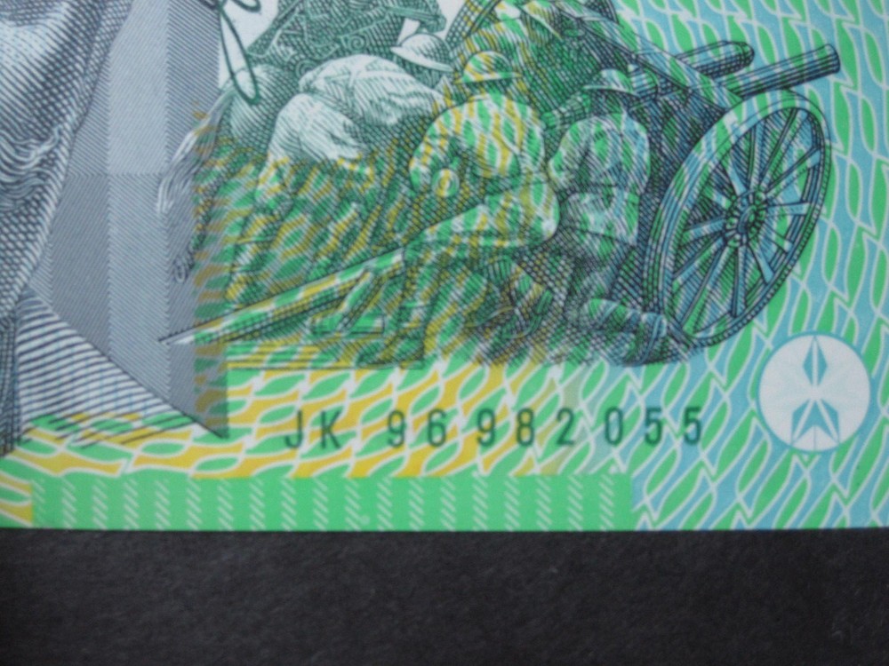 Aust One Hundred Dollars Polymer Fraser Evans JK96 Prefix - Consecutive Pair