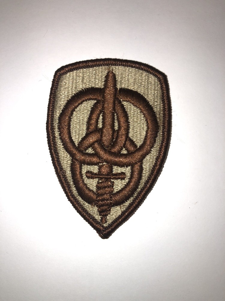 3rd Personnel Command Desert Tan & Brown U.S. Army Shoulder Patch Insignia