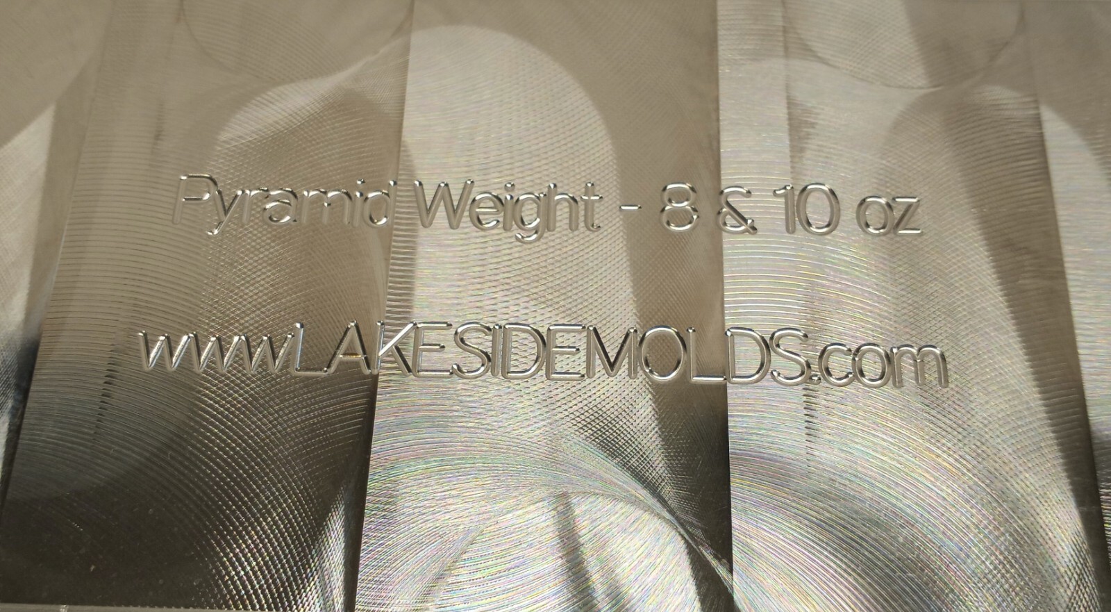 8 oz and 10 oz Combo Pyramid Sinker Production Mold ( 14 cavity ) Aluminum CNC