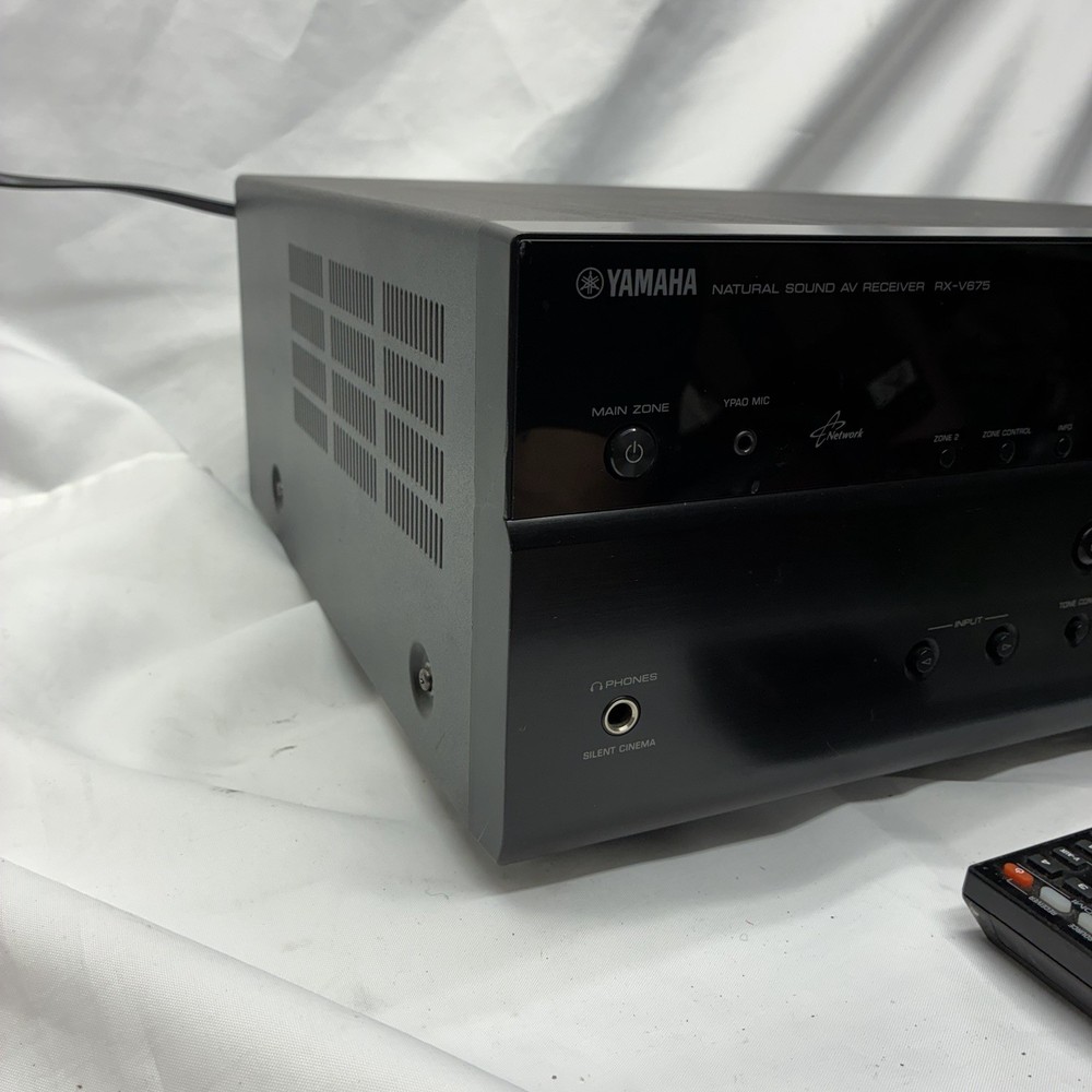 Yamaha RX-V675 AV Receiver 7.2 Channels Multi Zone - With Remote Bundle