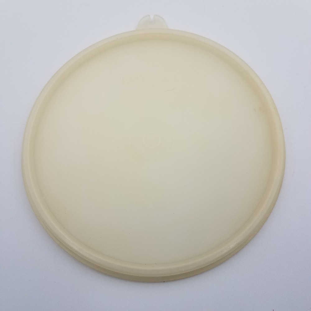 Tupperware Replacement Lid Round #238-17 5” Diameter "B” Tab Clear