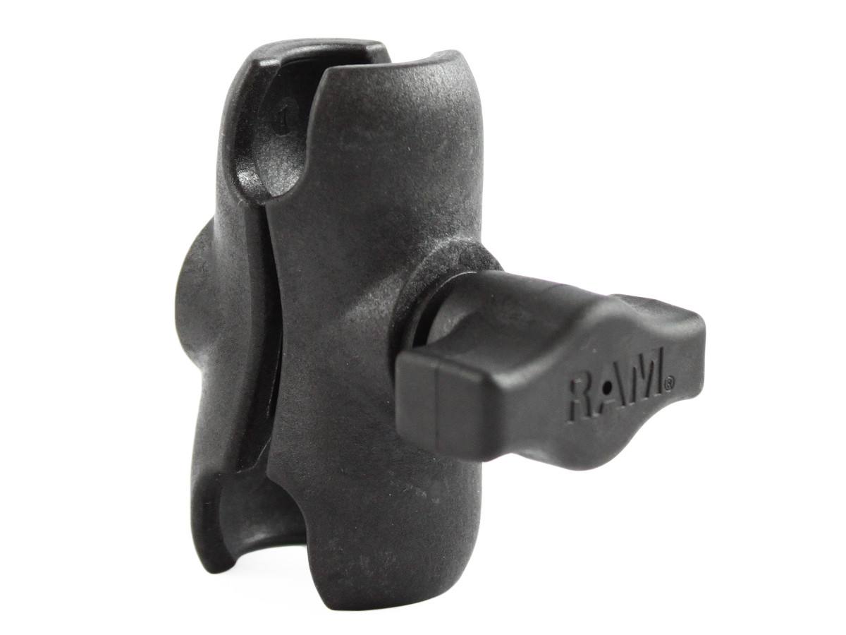 RAM Mount RAP-B-201U-A Composite Short Double Socket Arm for 1" Ball Base