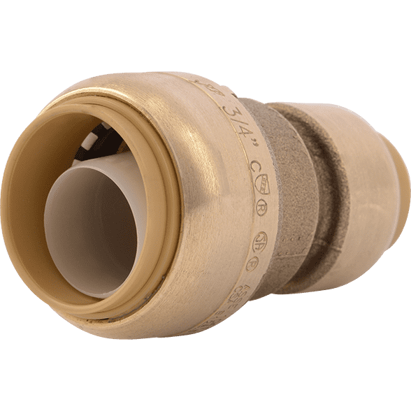 SharkBite U058LF 3/4" x 1/2" Brass Push Reducing Coupling